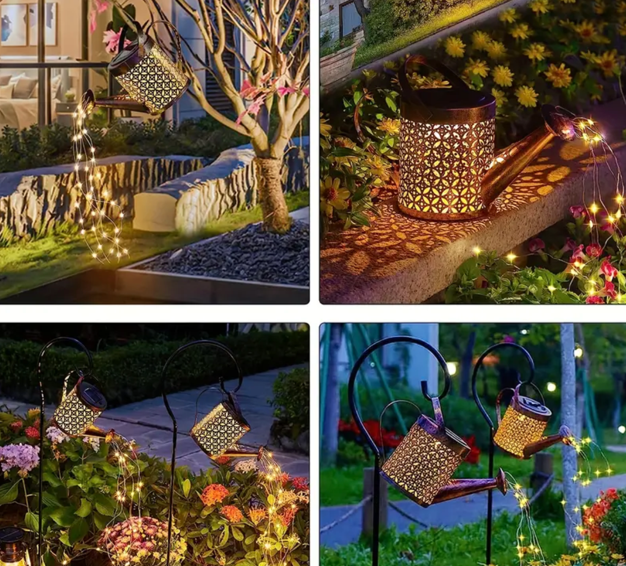 different types of garden solar lights
