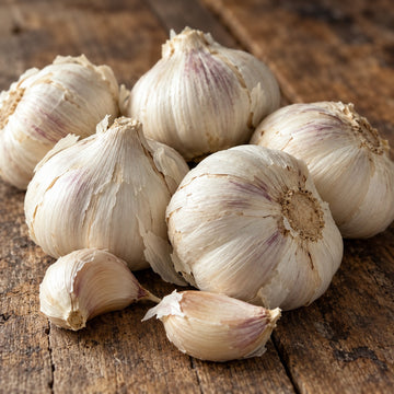 White Garlic Bulbs for Planting, 3 lb or 6 lb, Softneck Garlic for Fall Planting or Cooking by Greenhouse PCA